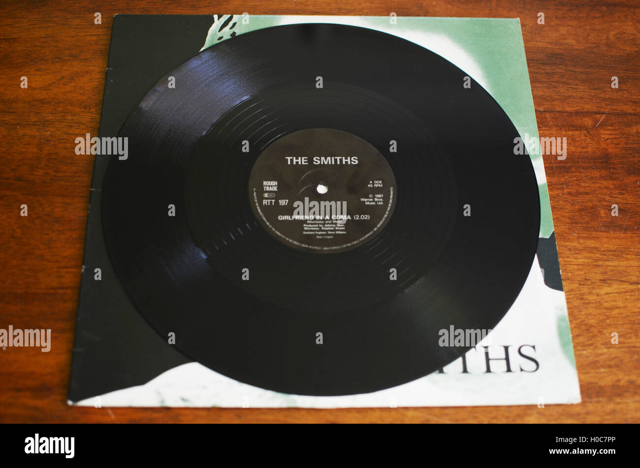 The Smiths, Girlfriend In A Coma, 12' vinyl Stock Photo