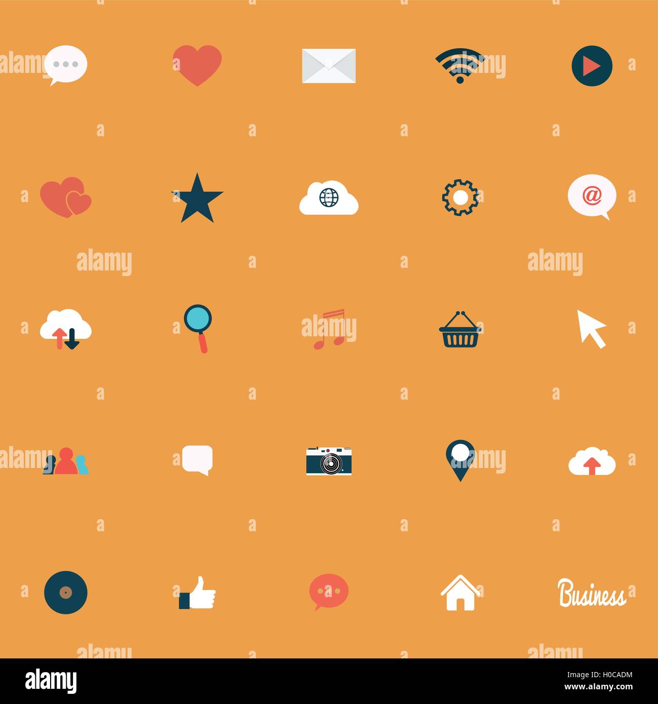 Social Media Objects Stock Vector Image & Art Alamy