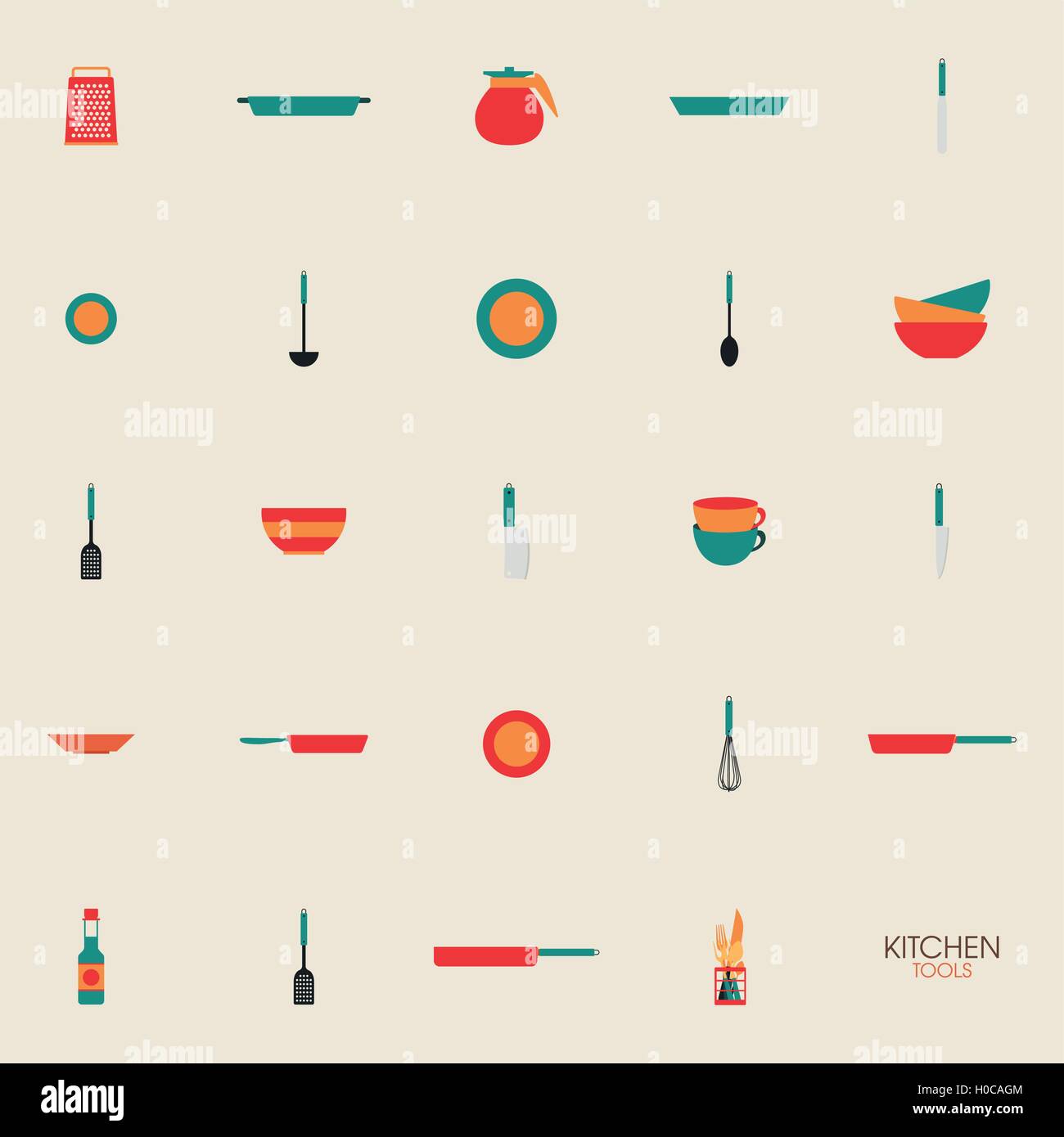 Abstract Kitchen Tools Stock Vector Image & Art - Alamy