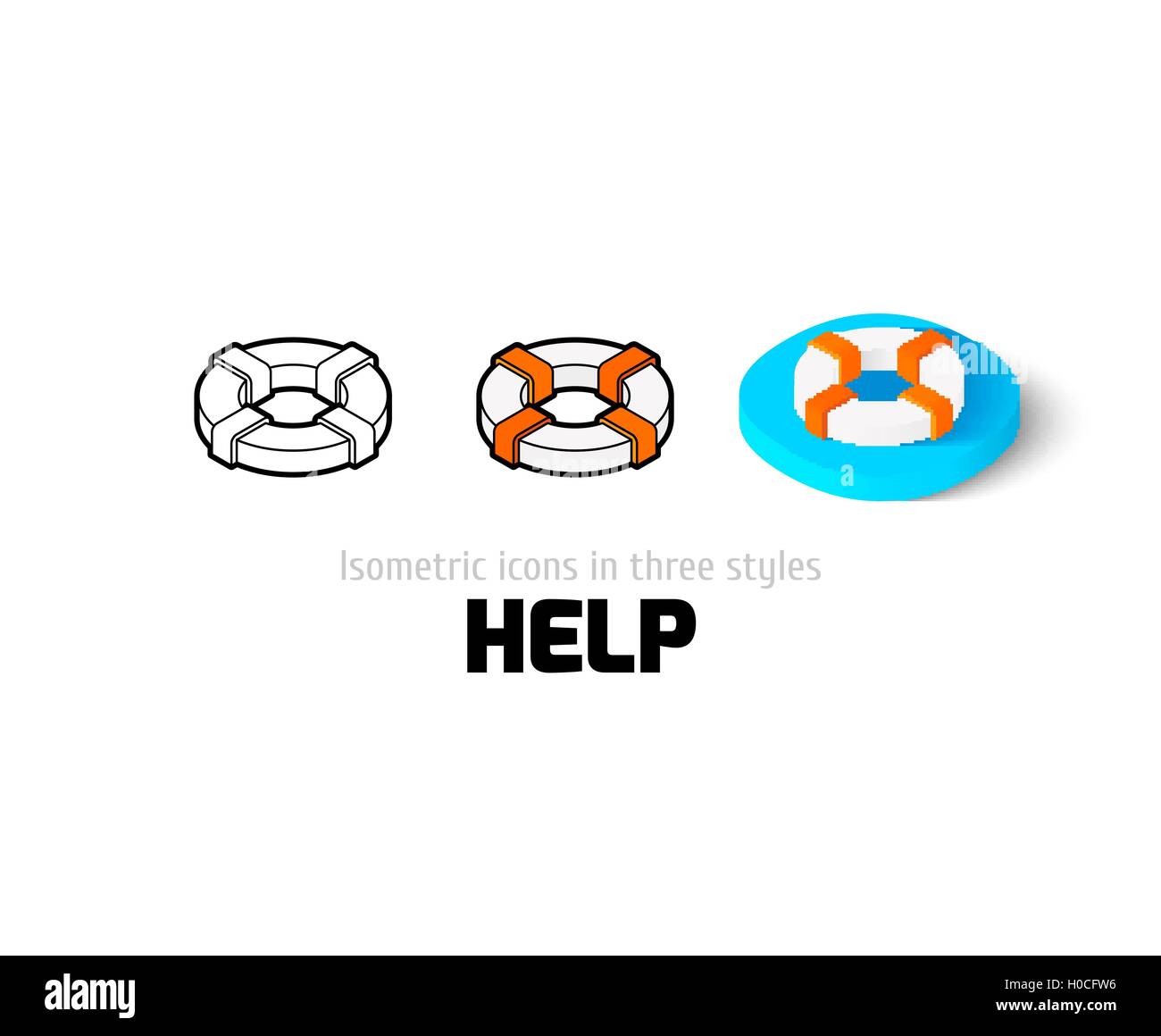 Help icon in different style Stock Vector Image & Art - Alamy