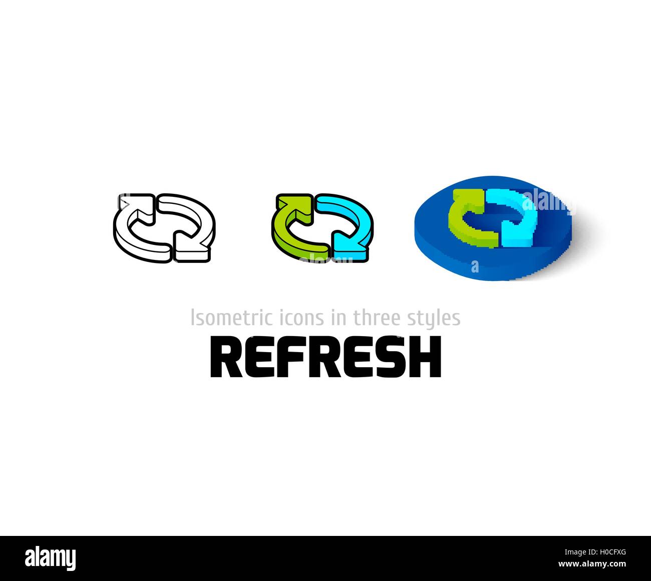 3d loop arrow in Stock Vector Images - Alamy