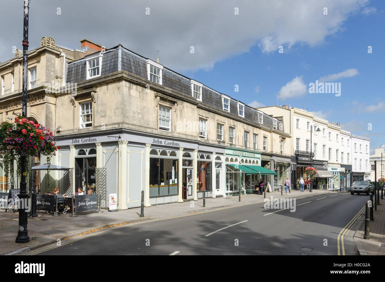 Shops and bars in Montpellier Walk, Cheltenham Stock Photo Alamy