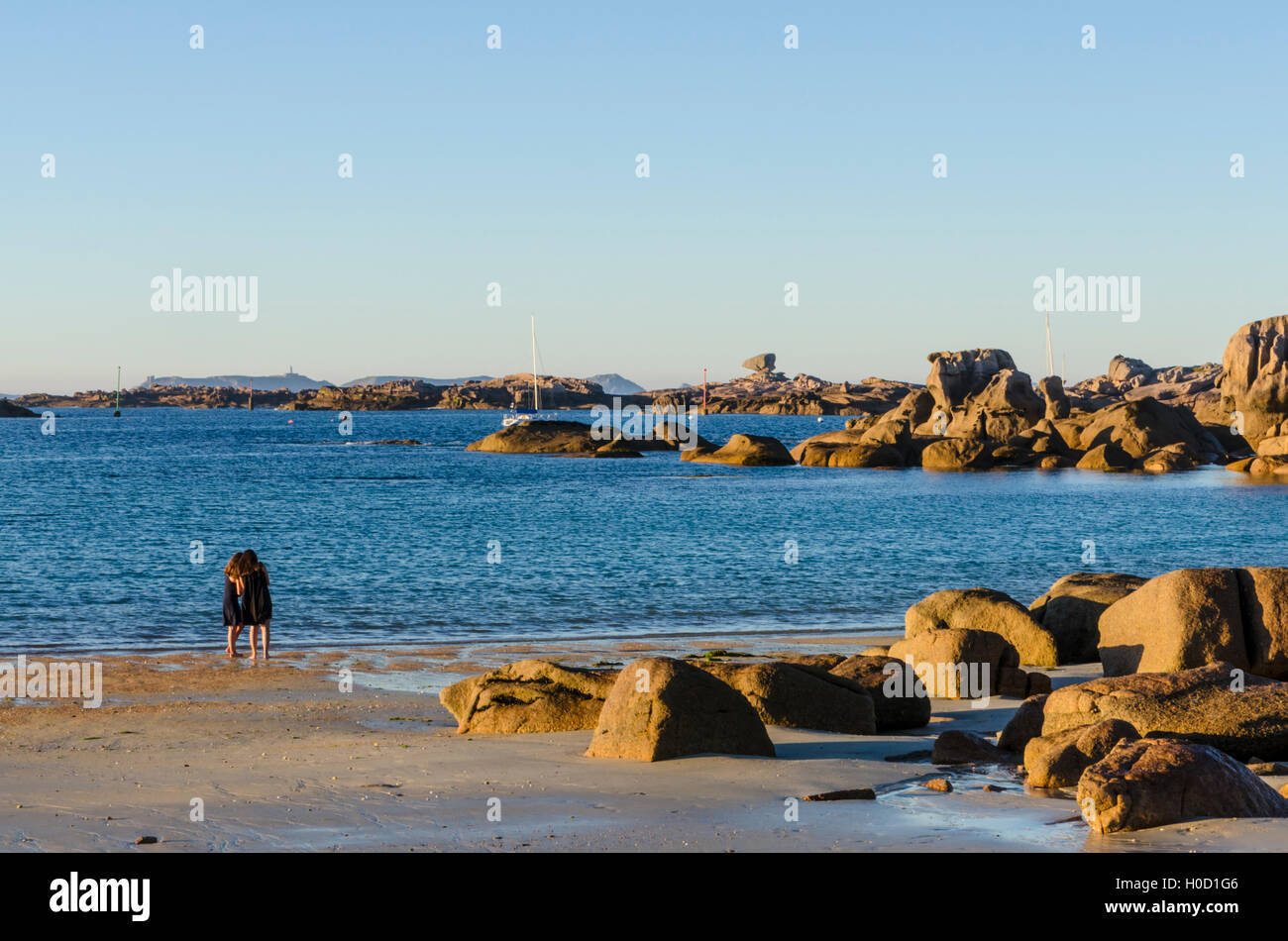Brittany sea friendship Stock Photo Alamy