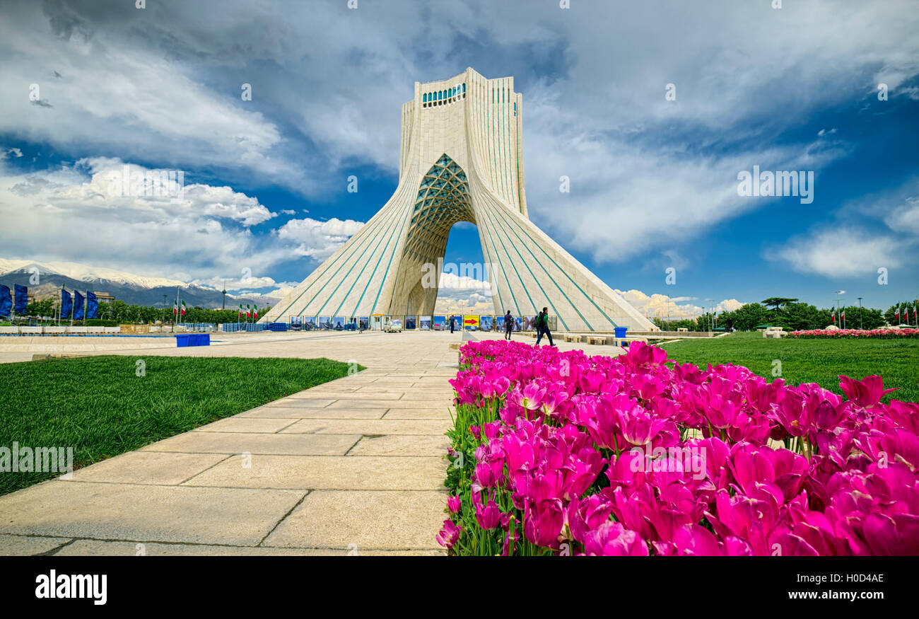 Azadi tower, Teheran, Iran Stock Photo