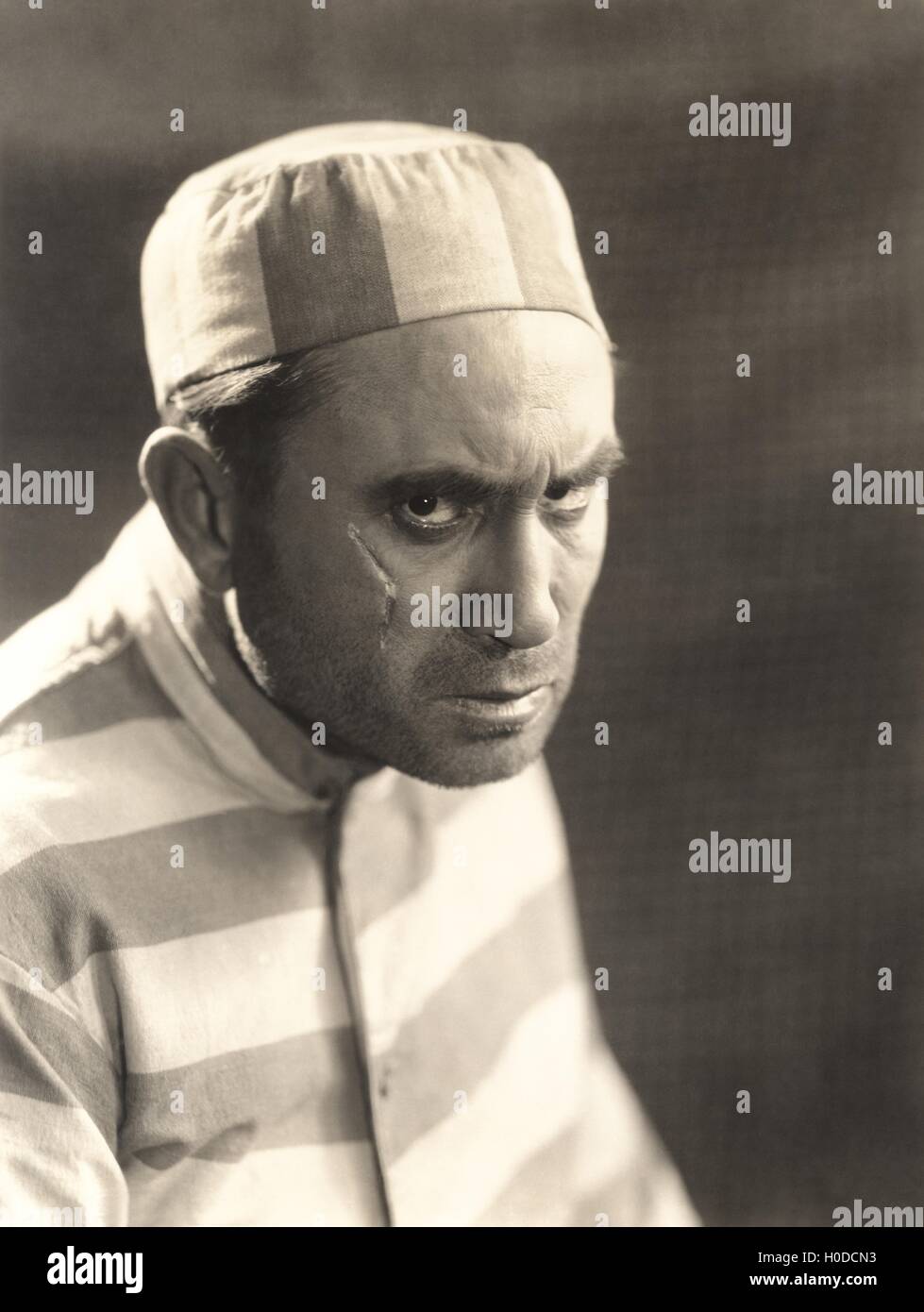 Prisoner with scar Stock Photo
