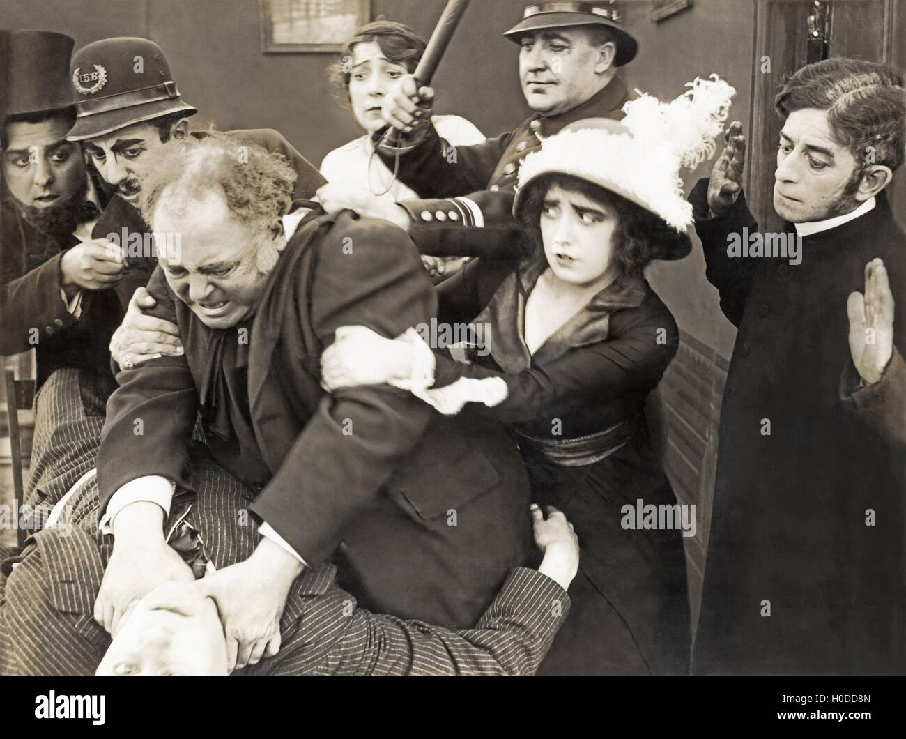 Defending her honor Stock Photo