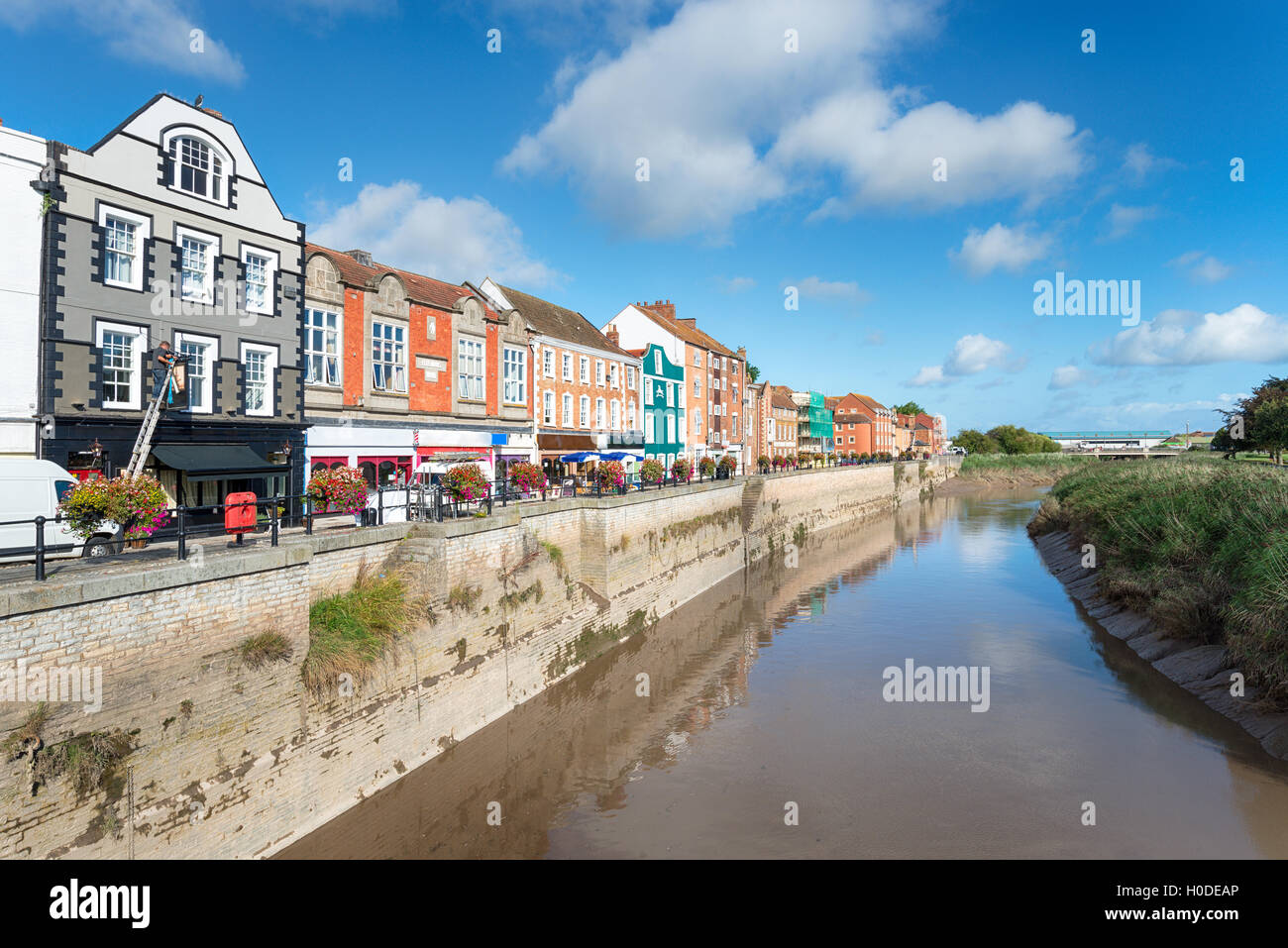 The Quay at Bridgwater in Somerset Stock Photo