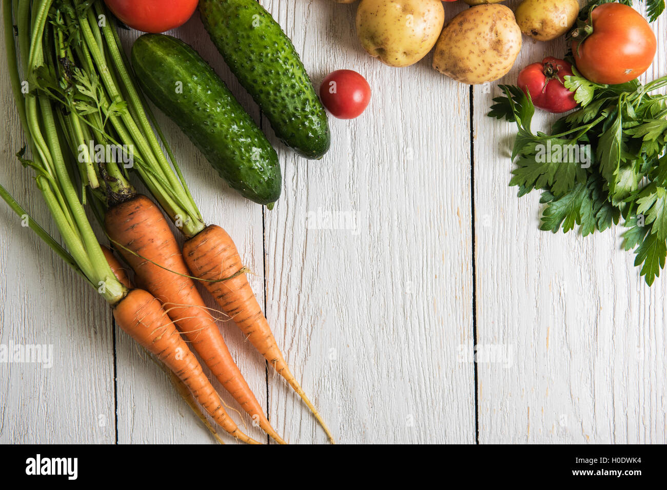 freshly grown raw vegetables Stock Photo Alamy