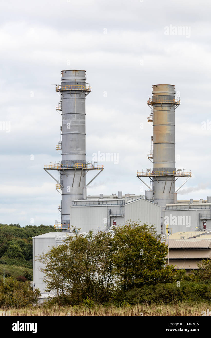 Pembroke Power Station - the largest gas-fired power station in Europe Stock Photo