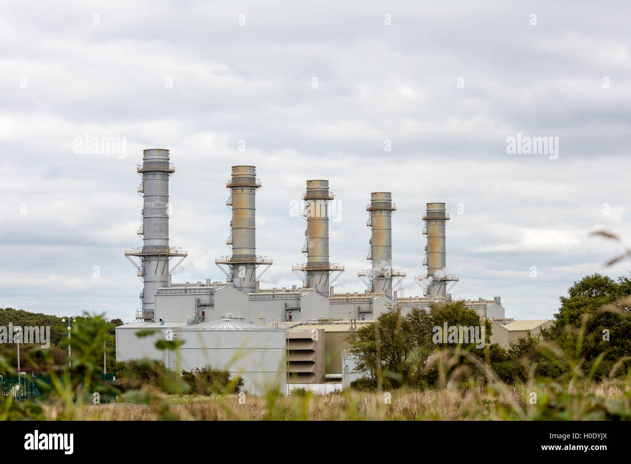 Pembroke Power Station - the largest gas-fired power station in Europe Stock Photo