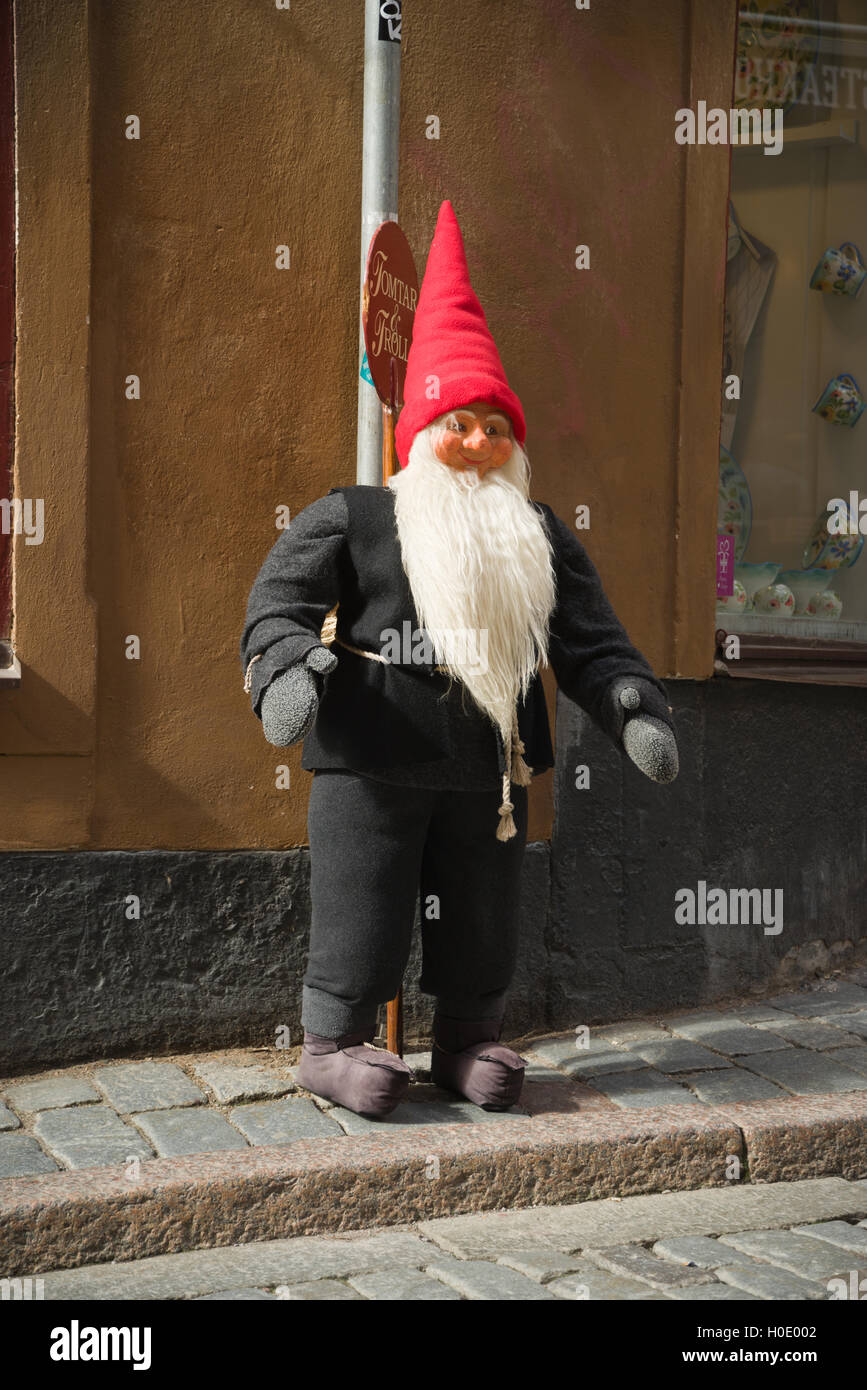 Model Troll outside a shop in Stockholm, Sweden. Stock Photo