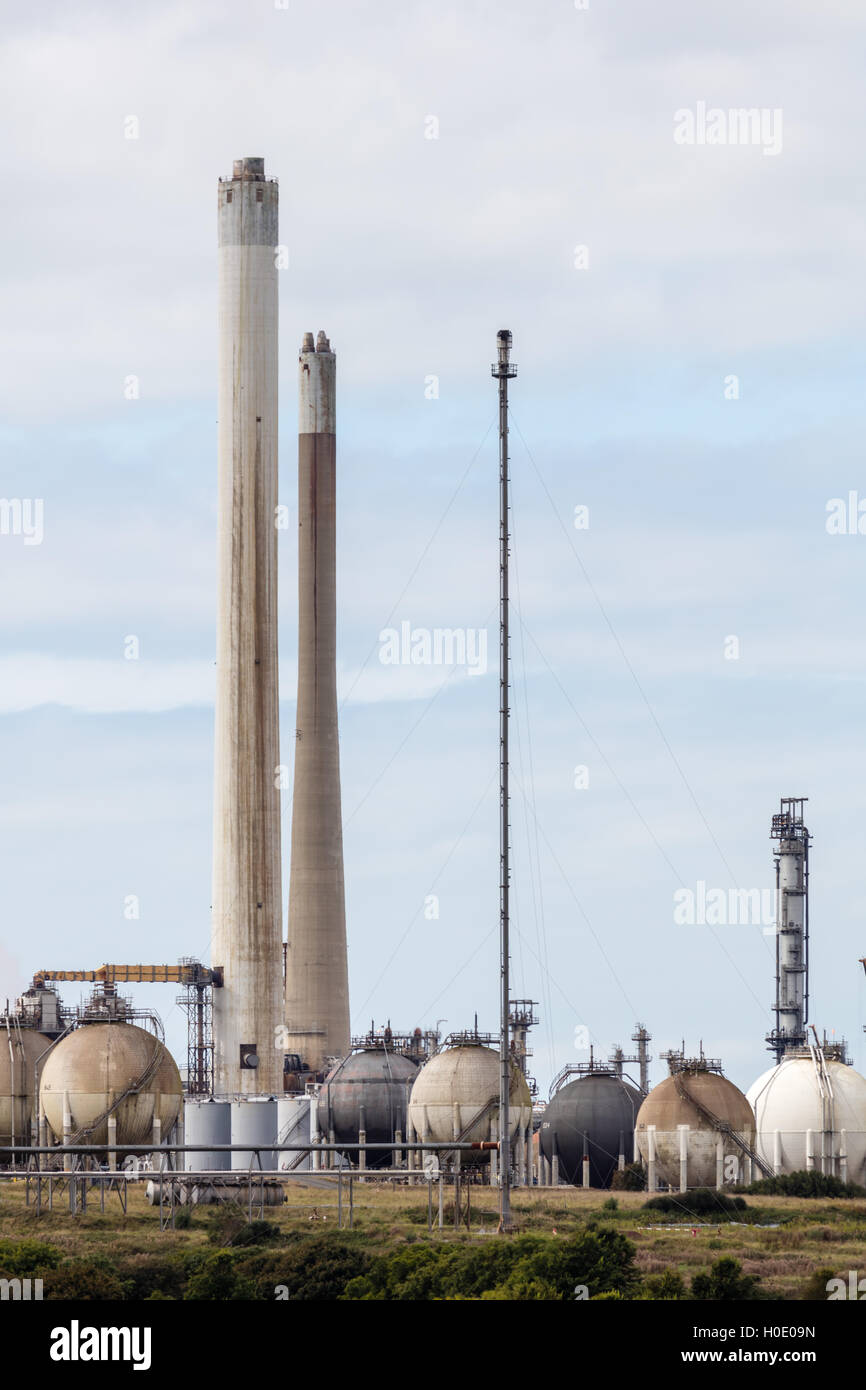 Valero Oil Refinery, Pembroke Dock, Pembrokeshire, Wales, UK Stock