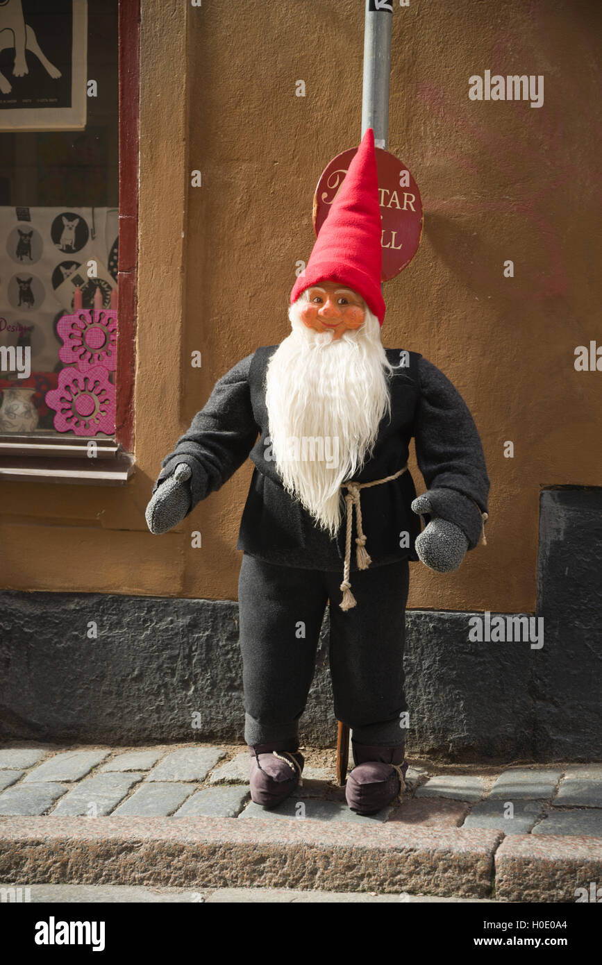 Model Troll outside a shop in Stockholm, Sweden. Stock Photo