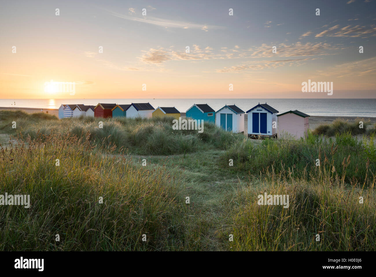 Southwold Beach, Southwold, Suffolk, England, UK Stock Photo