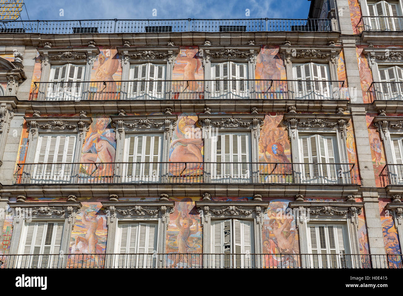 Casa de la Panaderia, Plaza Mayor, Madrid, Spain Stock Photo
