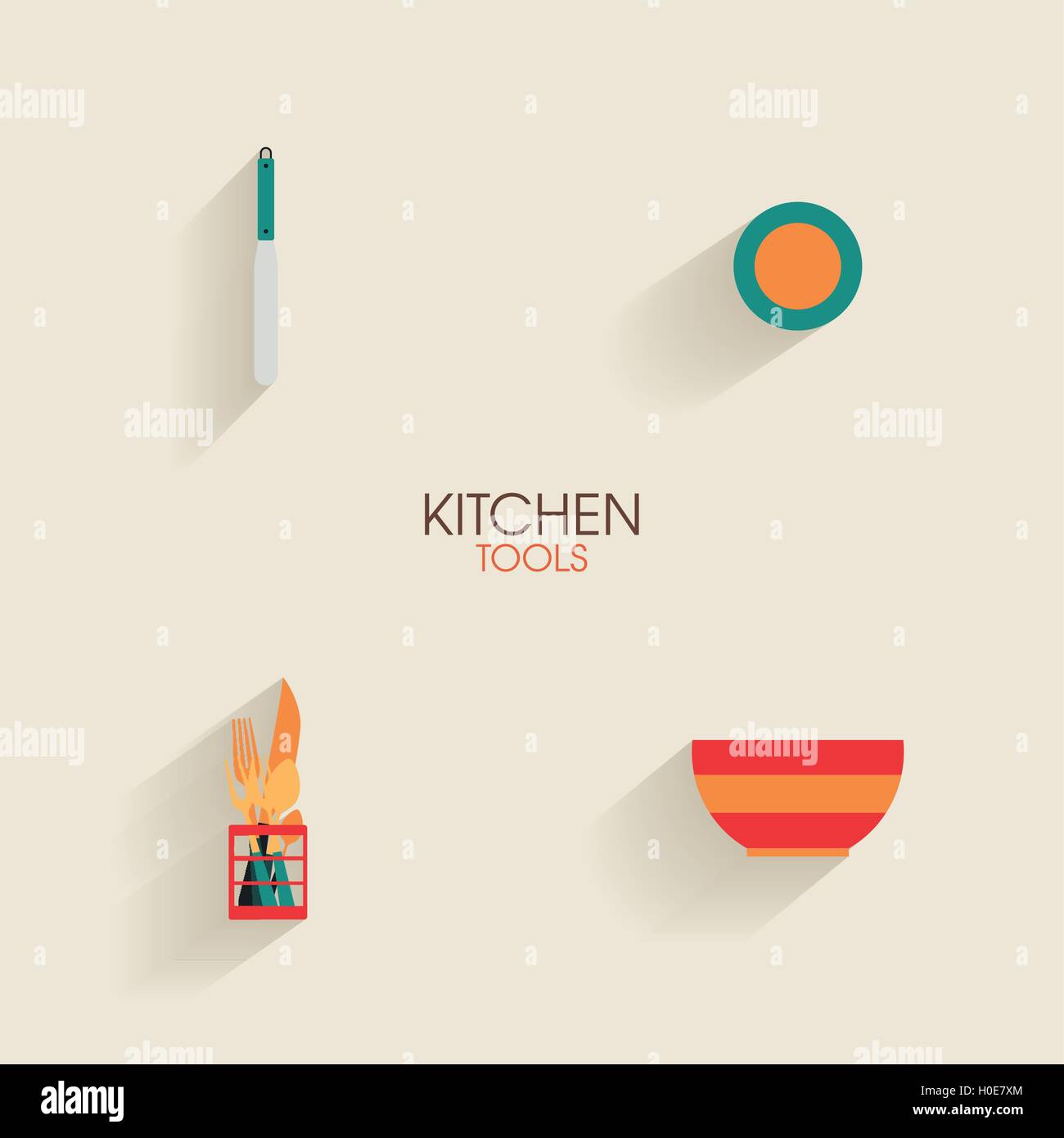Kitchen with white and brown cabinets Stock Vector Images - Alamy
