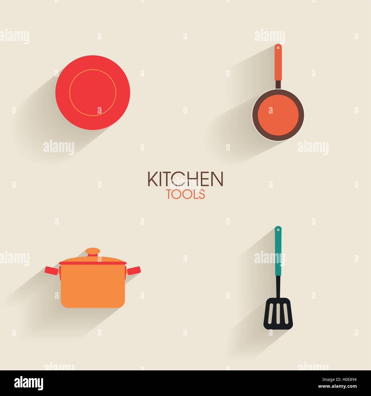 Kitchen with white and brown cabinets Stock Vector Images - Alamy
