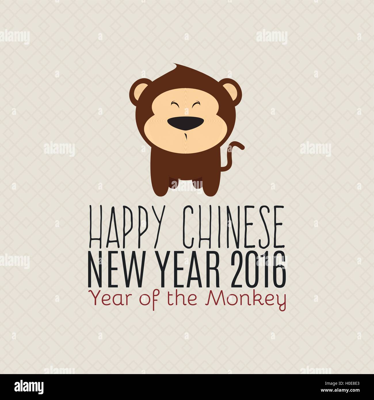 happy monkey year Stock Vector Image & Art Alamy