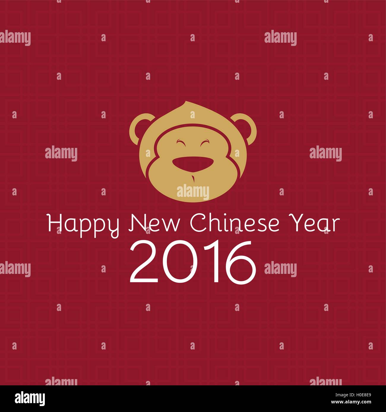 happy monkey year Stock Vector Image & Art Alamy