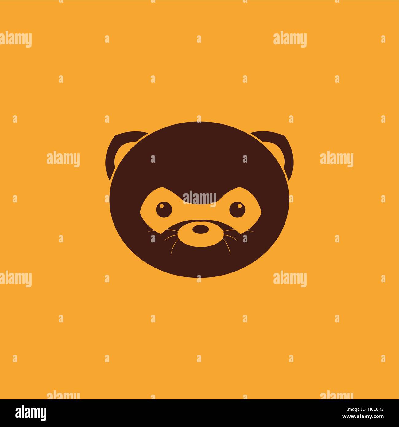 Cute Raccoon Face Stock Vector Image &amp; Art - Alamy