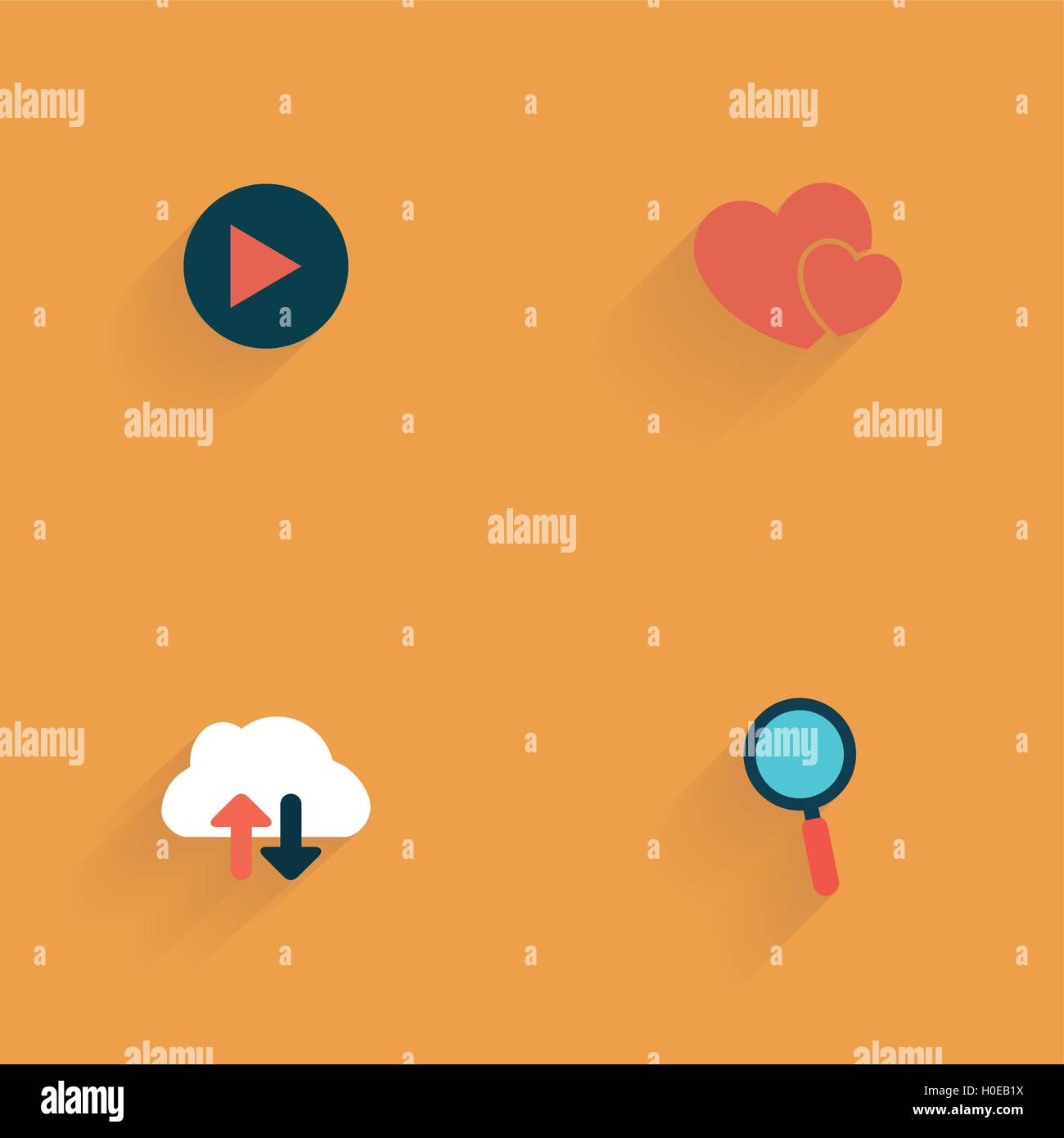 Social Media Objects Stock Vector Image & Art Alamy