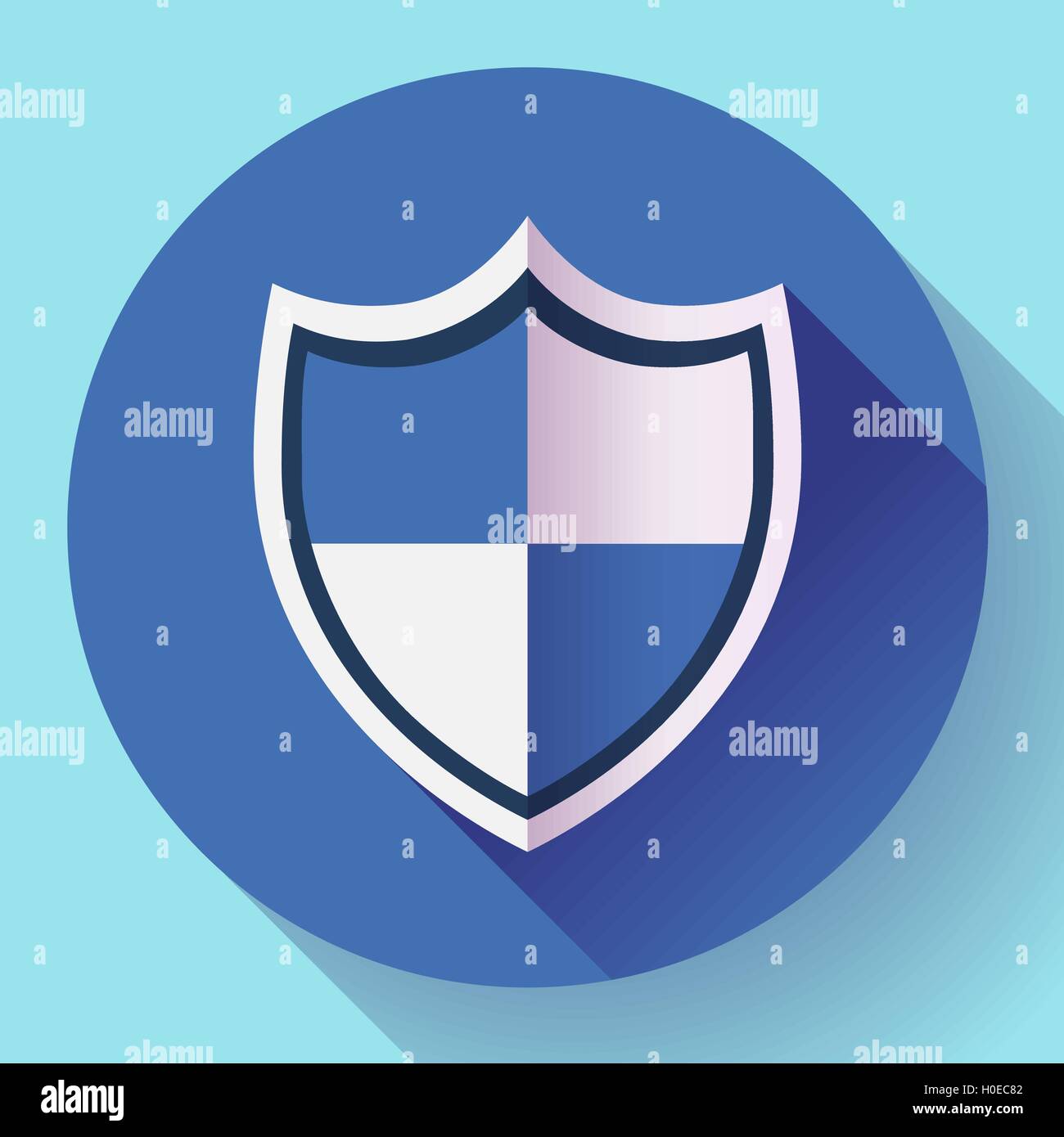 shield icon - protection symbol. Flat design style Stock Vector Image ...