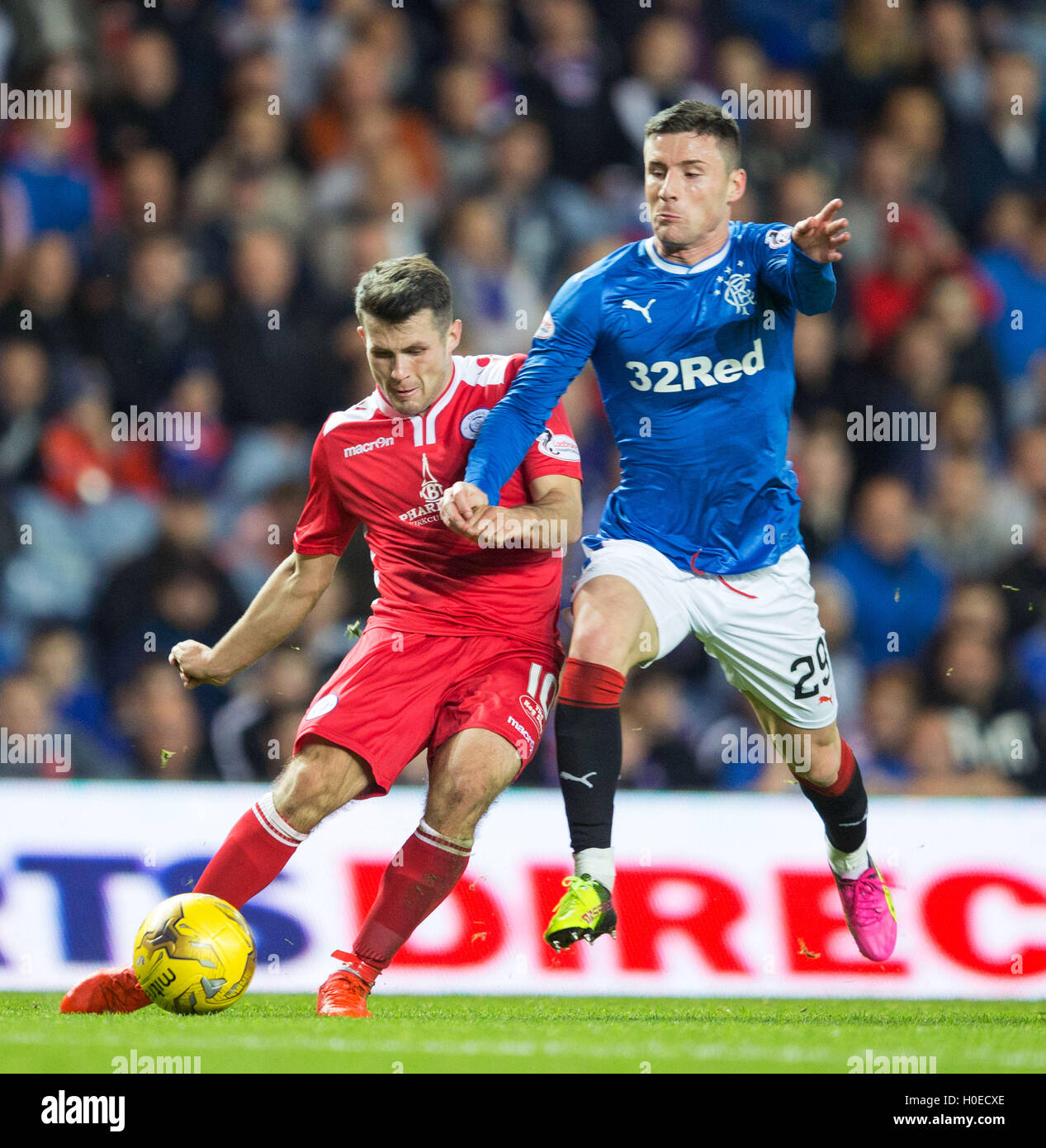 Rangers' Michael O'Halloran (right) and Queen of the South's Dale ...