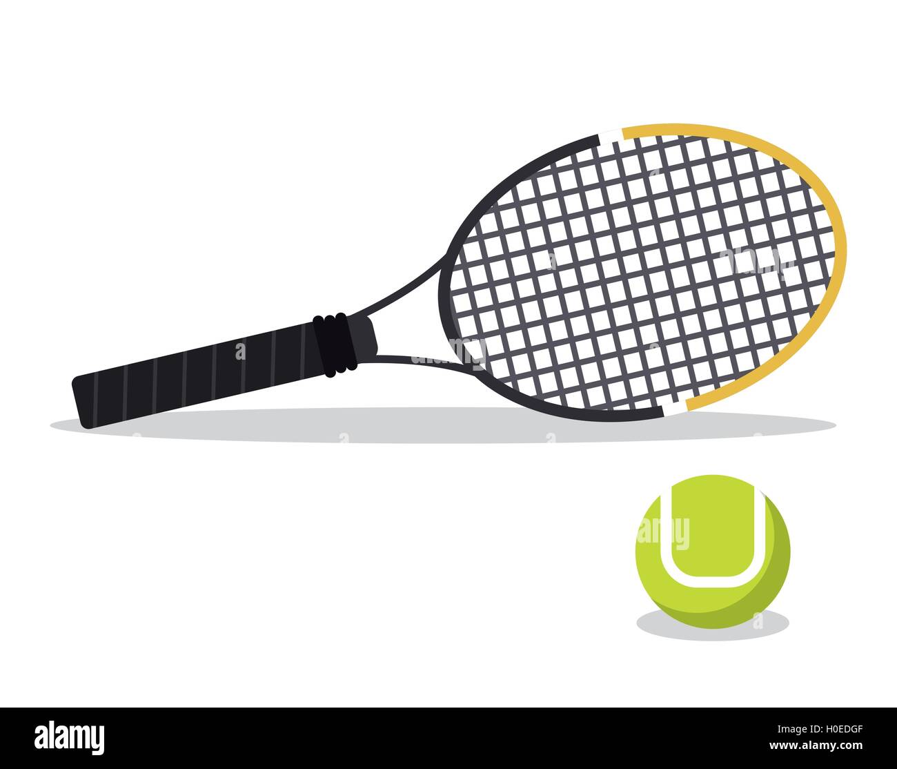 Racket and ball of tennis sport design Stock Vector Image & Art - Alamy