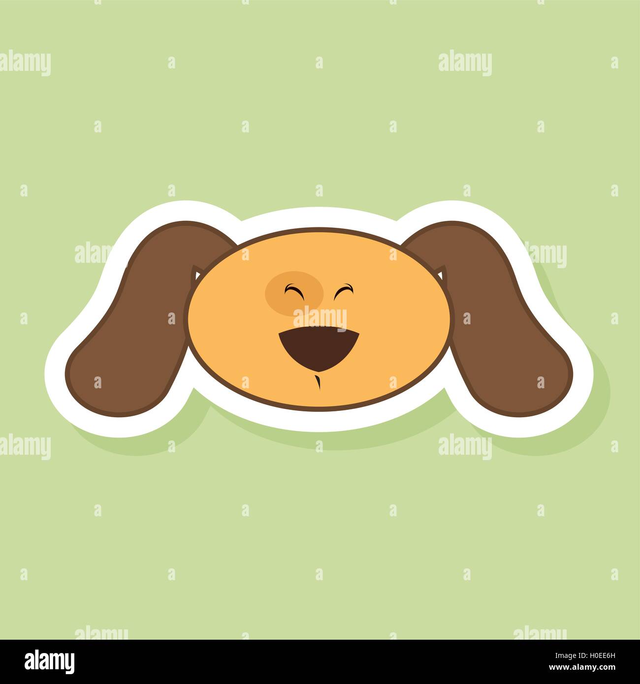 Cute dog Face Stock Vector Image & Art - Alamy