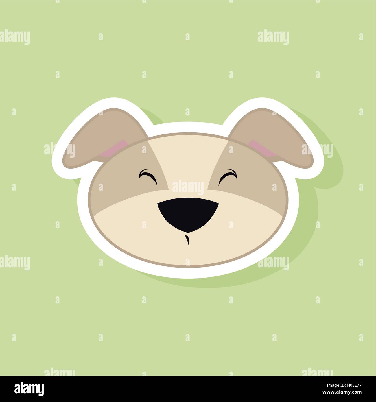 Cute dog Face Stock Vector Image & Art - Alamy