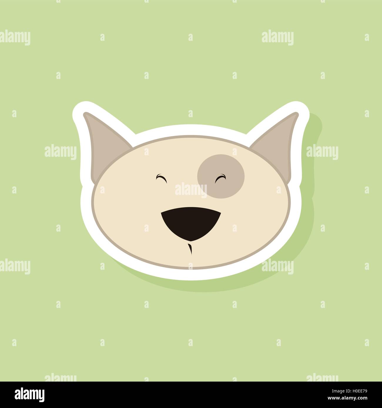 Cute dog Face Stock Vector Image & Art - Alamy