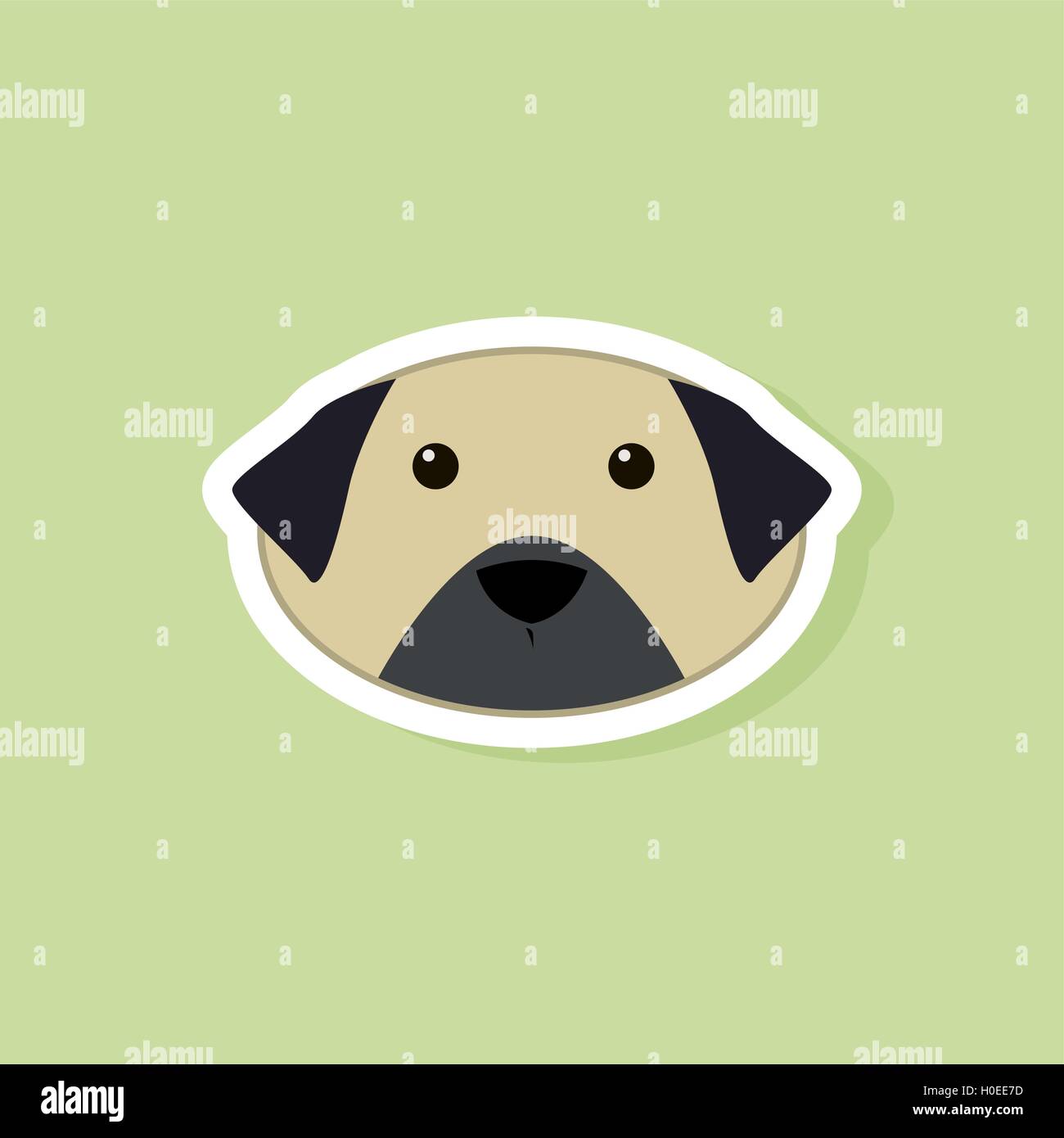 Cute dog Face Stock Vector Image & Art - Alamy