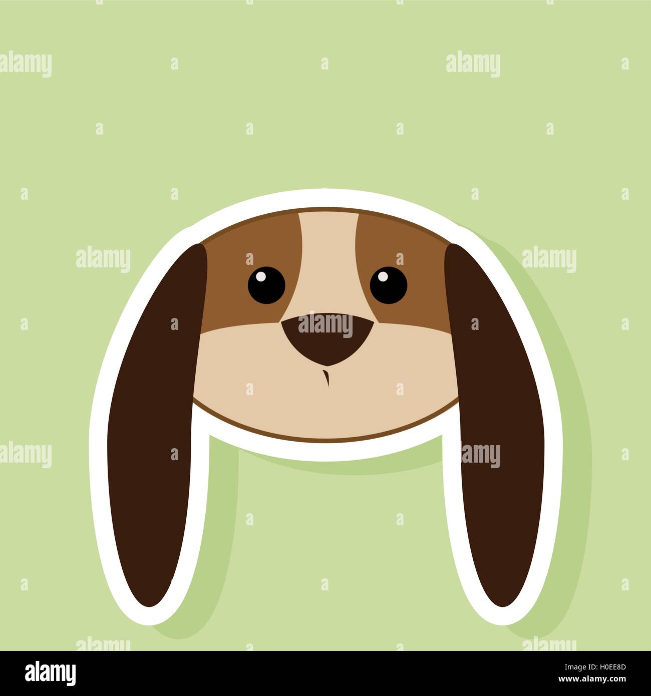 Cute dog Face Stock Vector Image & Art - Alamy