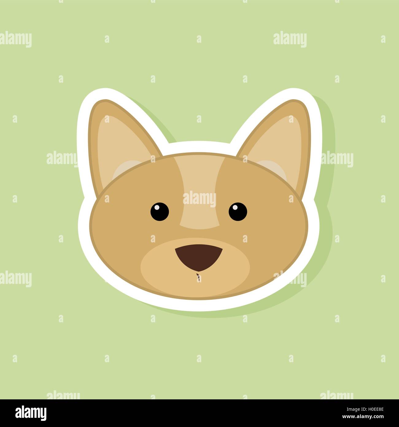 Cute dog Face Stock Vector Image & Art - Alamy