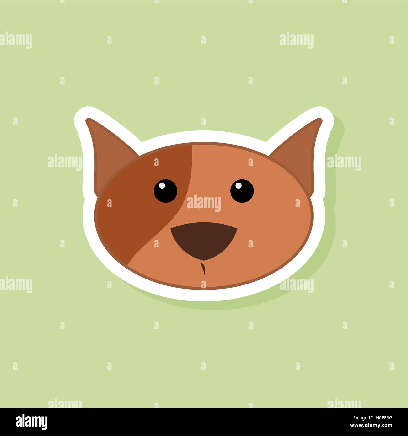 Cute dog Face Stock Vector Image & Art - Alamy