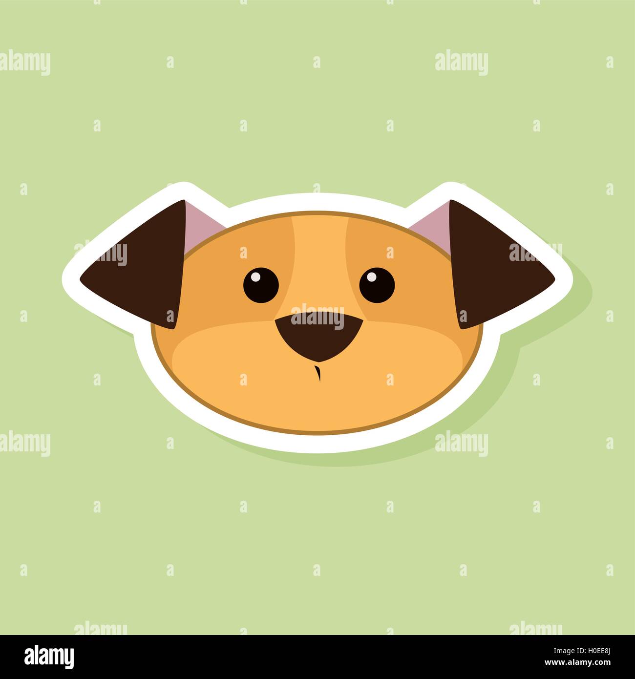 Cute dog Face Stock Vector Image & Art - Alamy