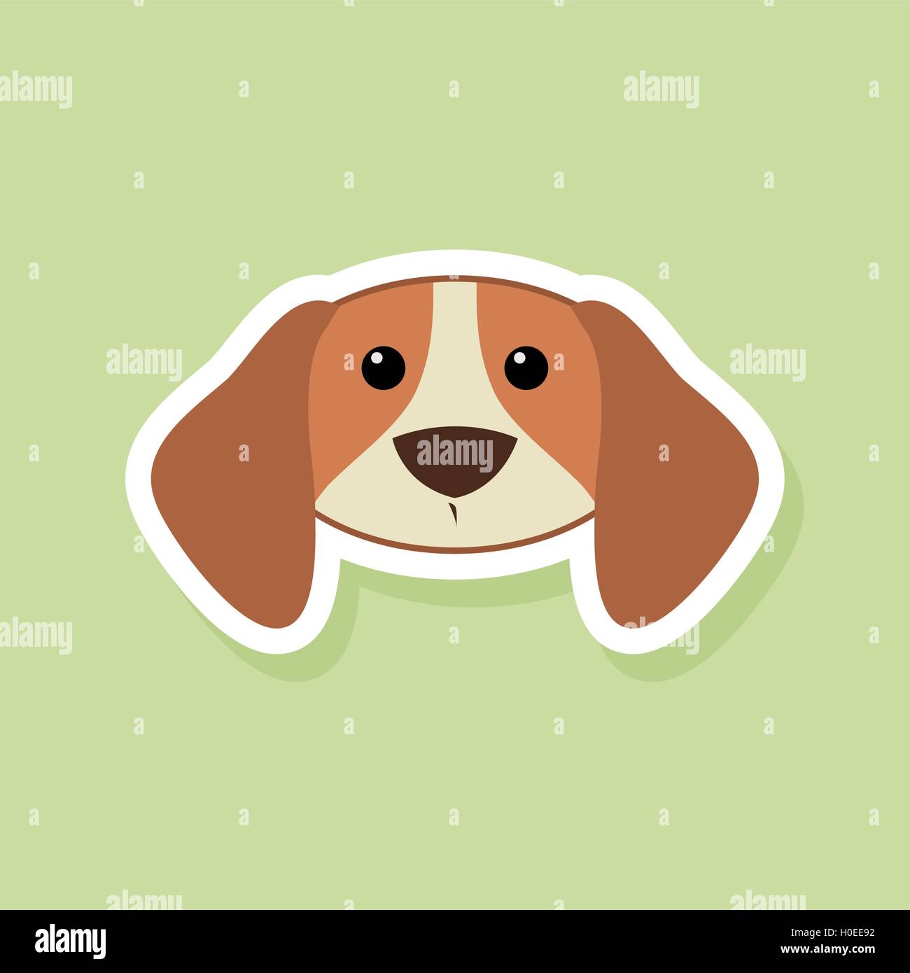 Cute dog Face Stock Vector Image & Art - Alamy