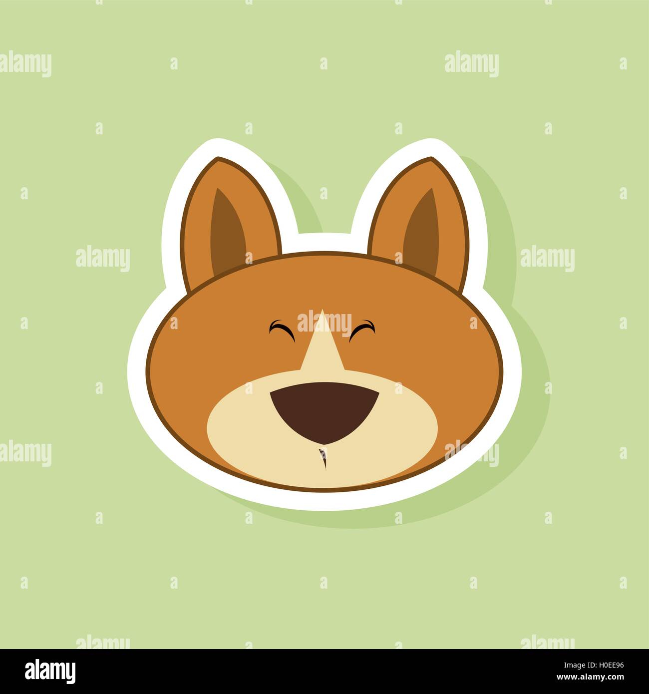 Cute dog Face Stock Vector Image & Art - Alamy