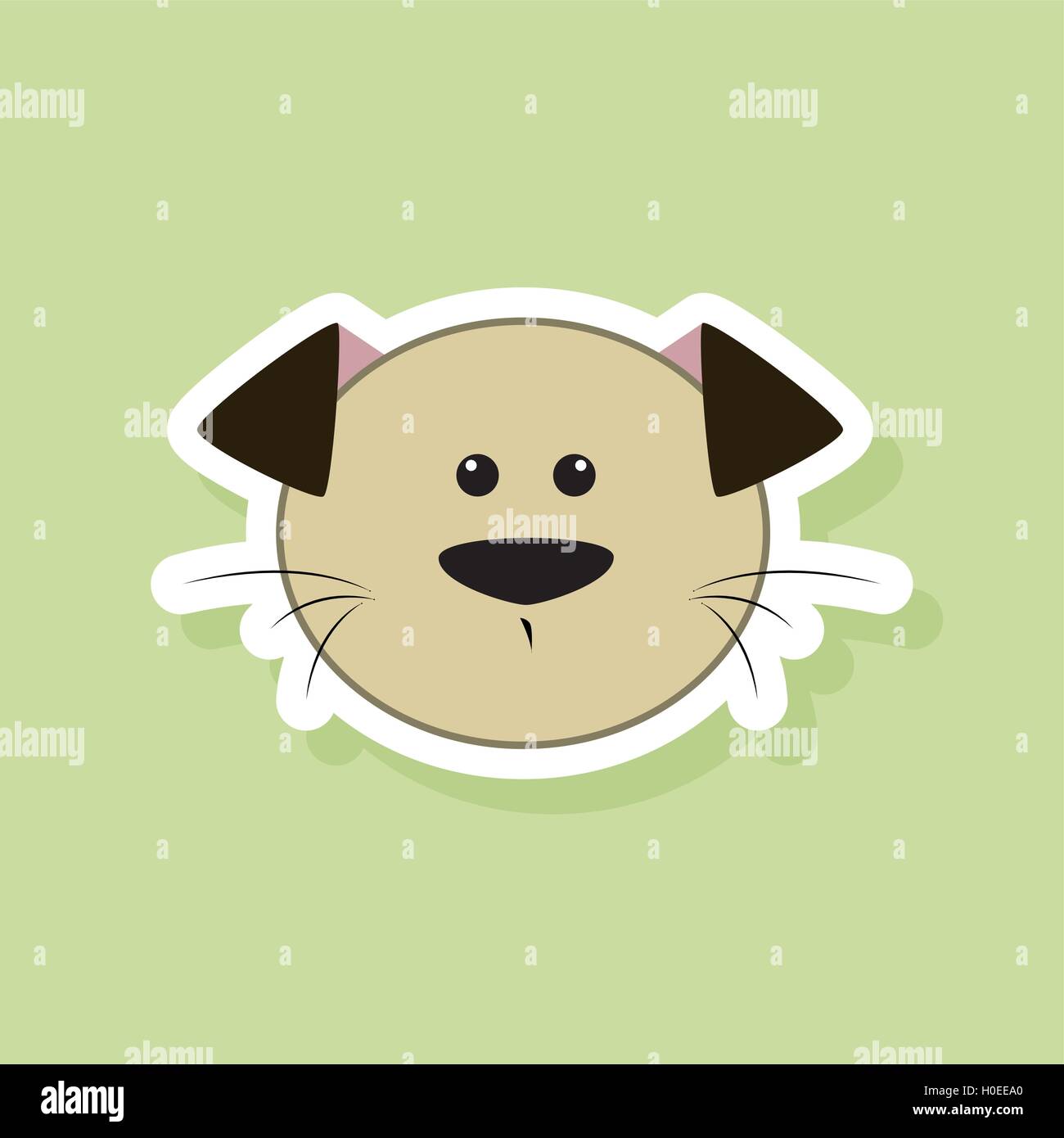 Cute dog Face Stock Vector Image & Art - Alamy