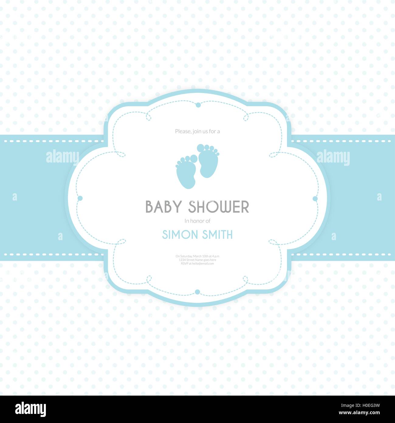 Baby Shower Background Stock Vector Image &amp; Art - Alamy