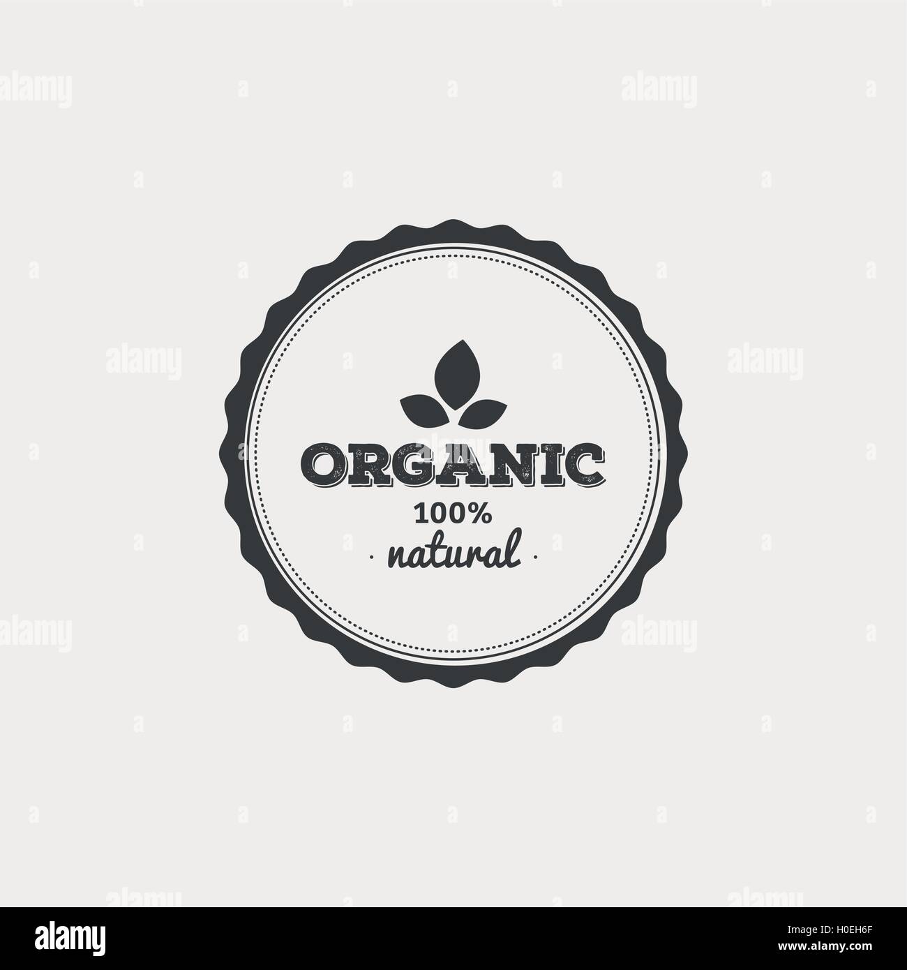 Organic food label Stock Vector Image & Art - Alamy