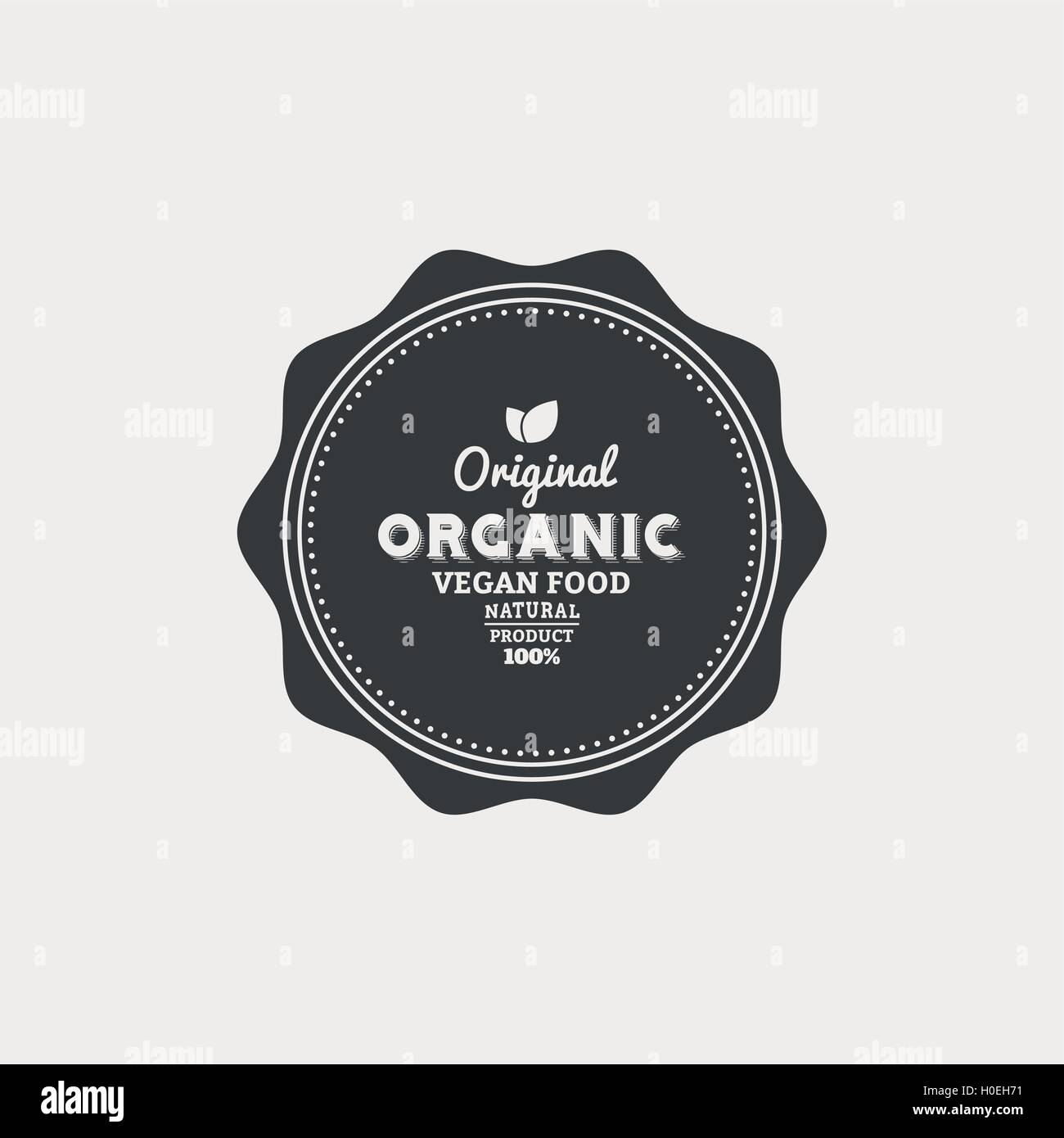 Organic food label Stock Vector Image & Art - Alamy