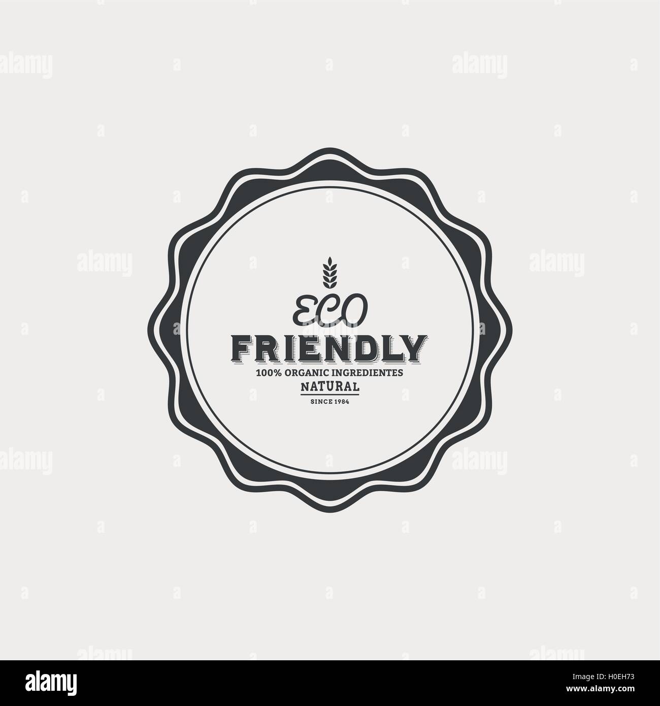 Organic food label Stock Vector Image & Art - Alamy