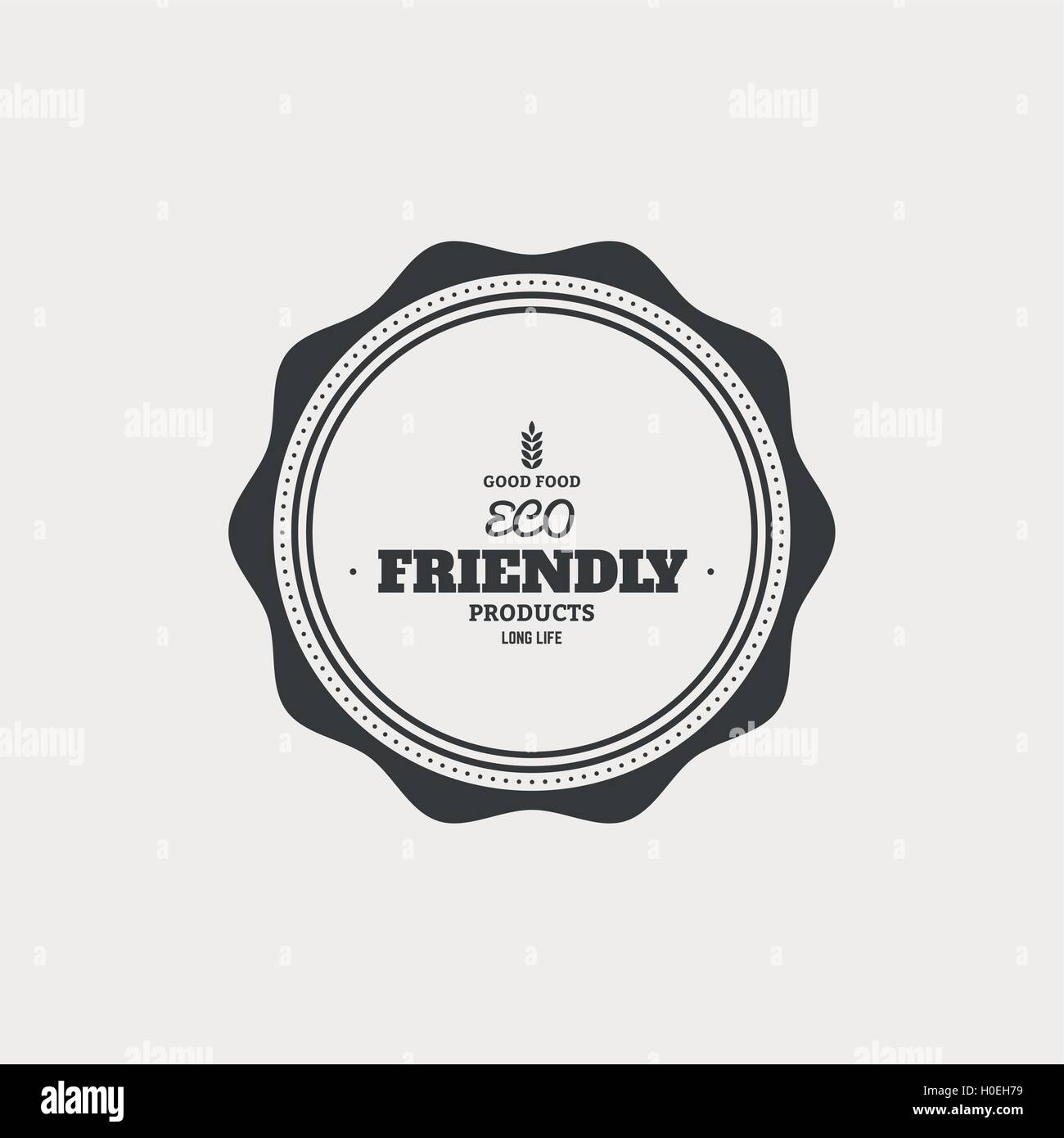 Organic food label Stock Vector Image & Art - Alamy