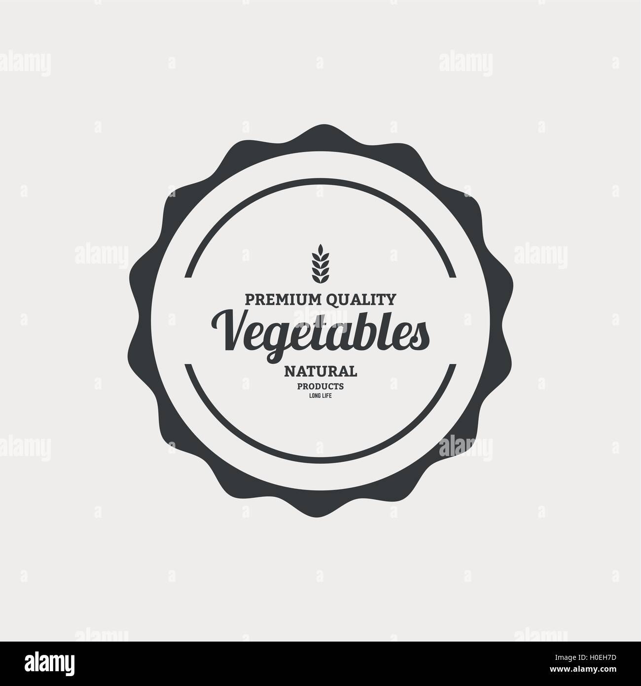 Organic food label Stock Vector Image & Art - Alamy