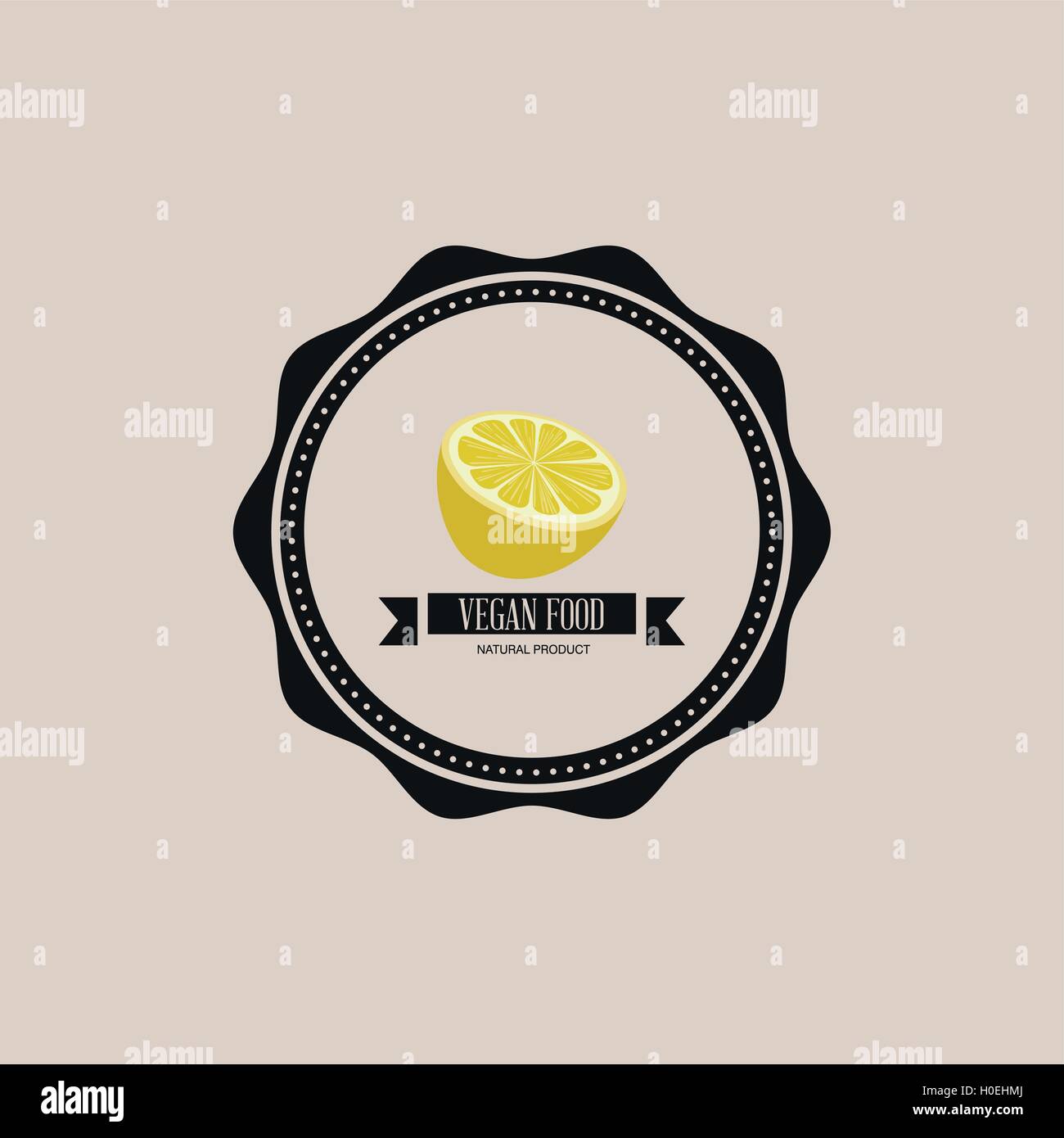 vegan food label Stock Vector Image & Art - Alamy