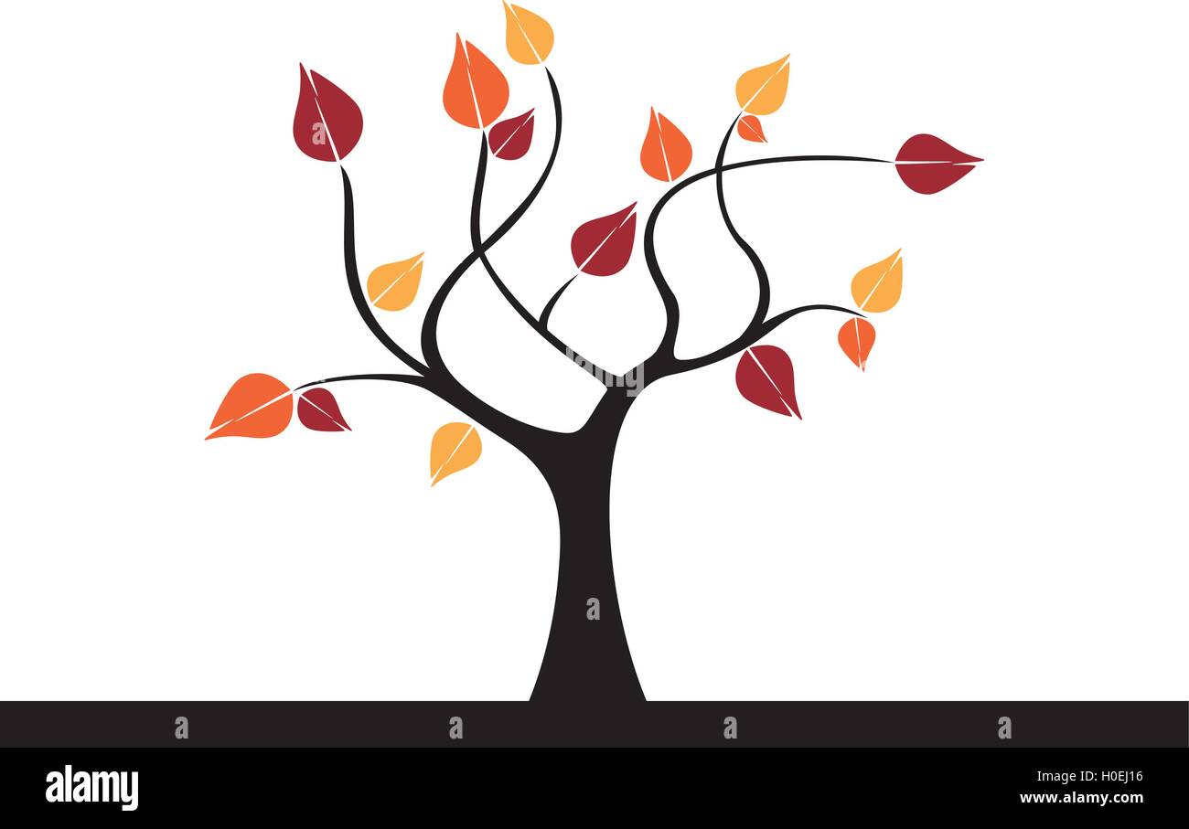Abstract Cute Tree Stock Vector Image & Art - Alamy