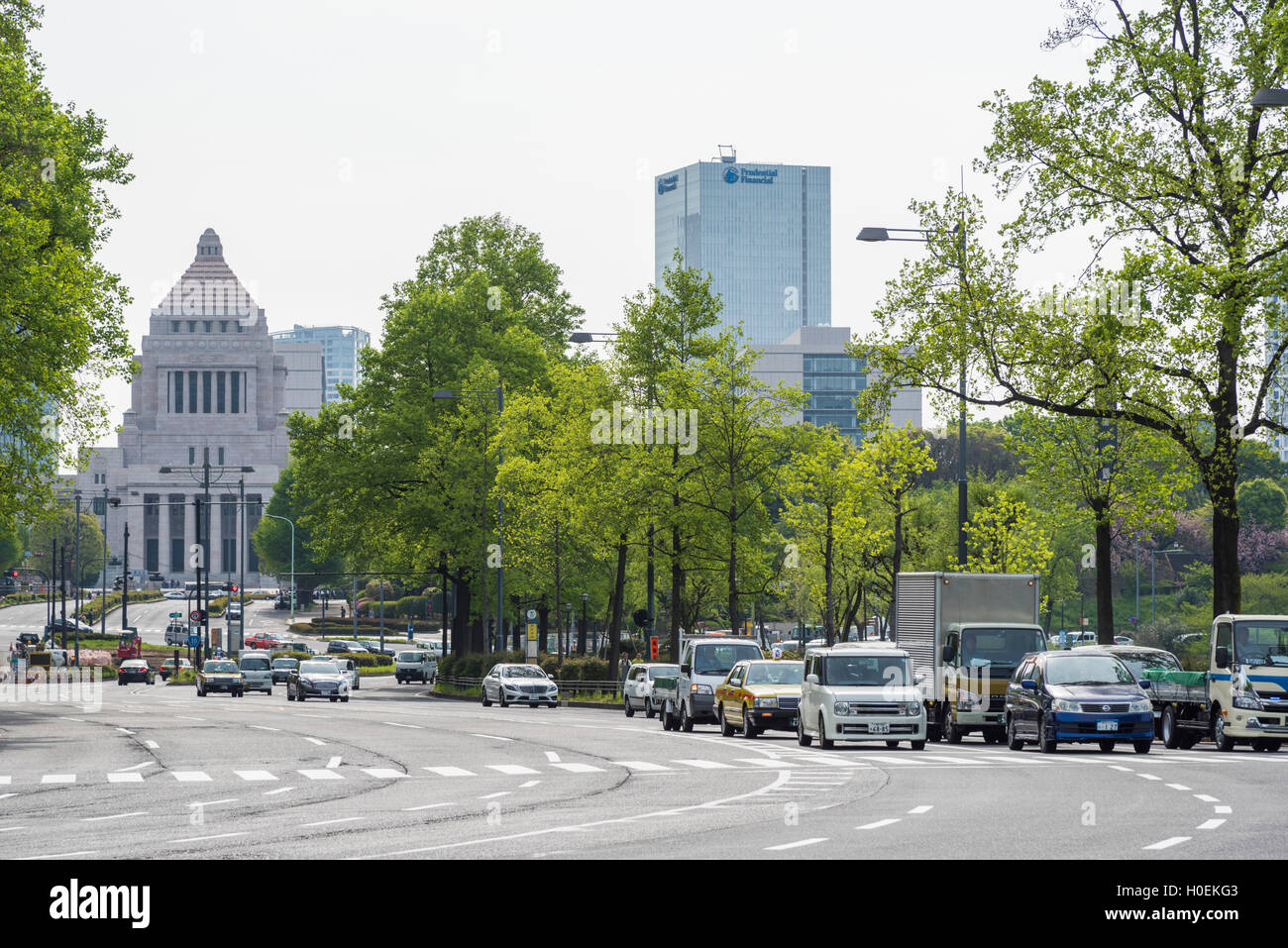 National Diet Building, Kasumigaseki, Chiyoda-Ku,Tokyo, Japan Stock Photo