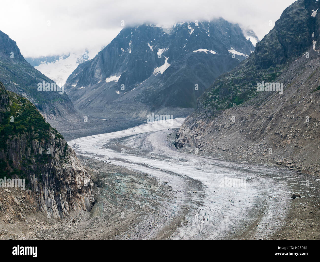 Mer de glace - Mont Blanc - Chamonix Stock Photo