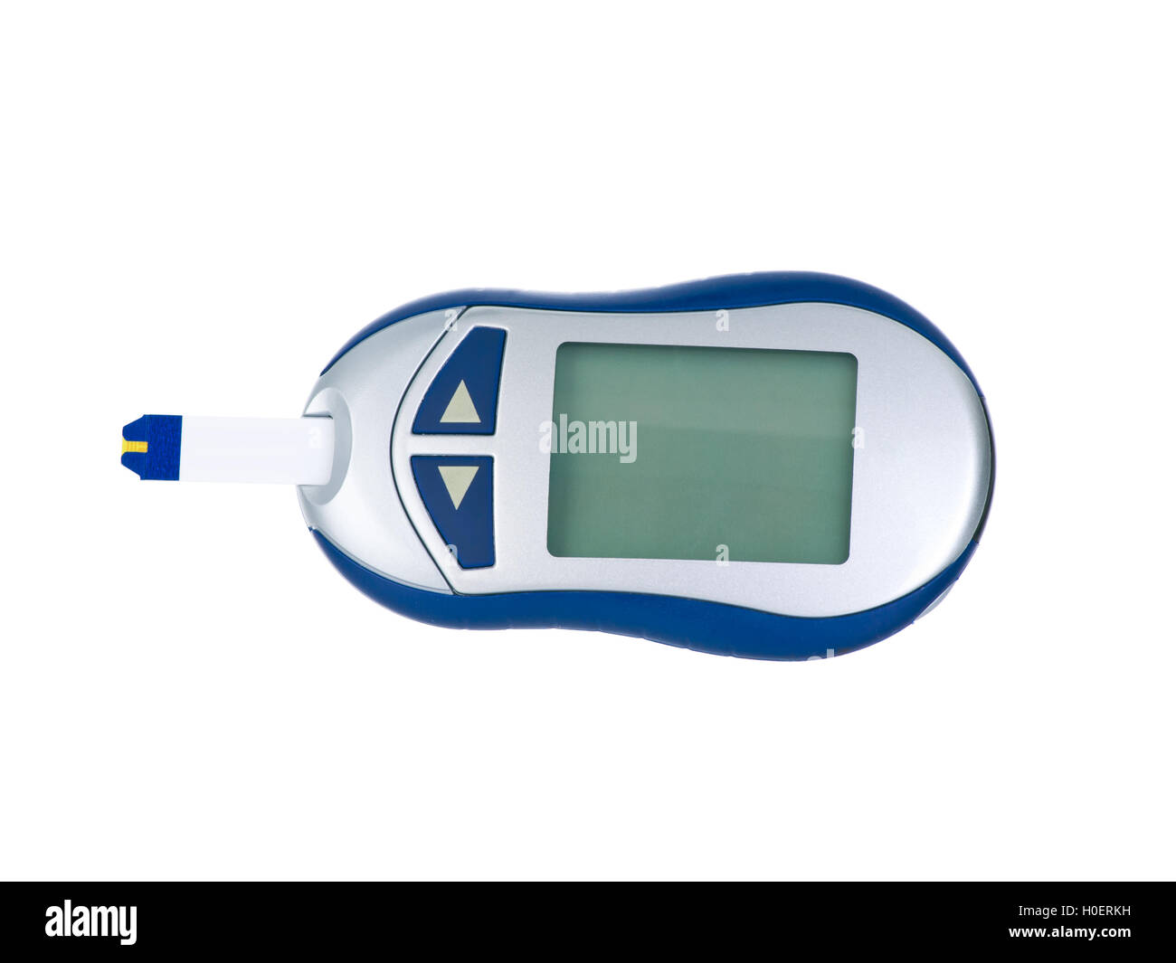 Glucometer  isolated on pure white background Stock Photo